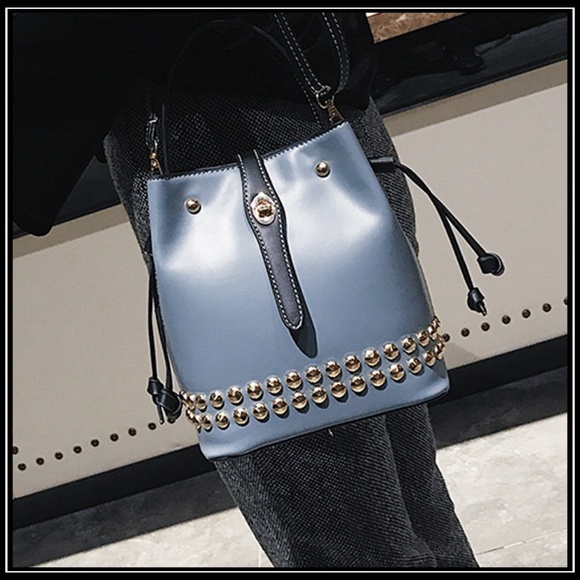 NEW Studded Bucket/Crosssbody Bag - Picture 3 of 8